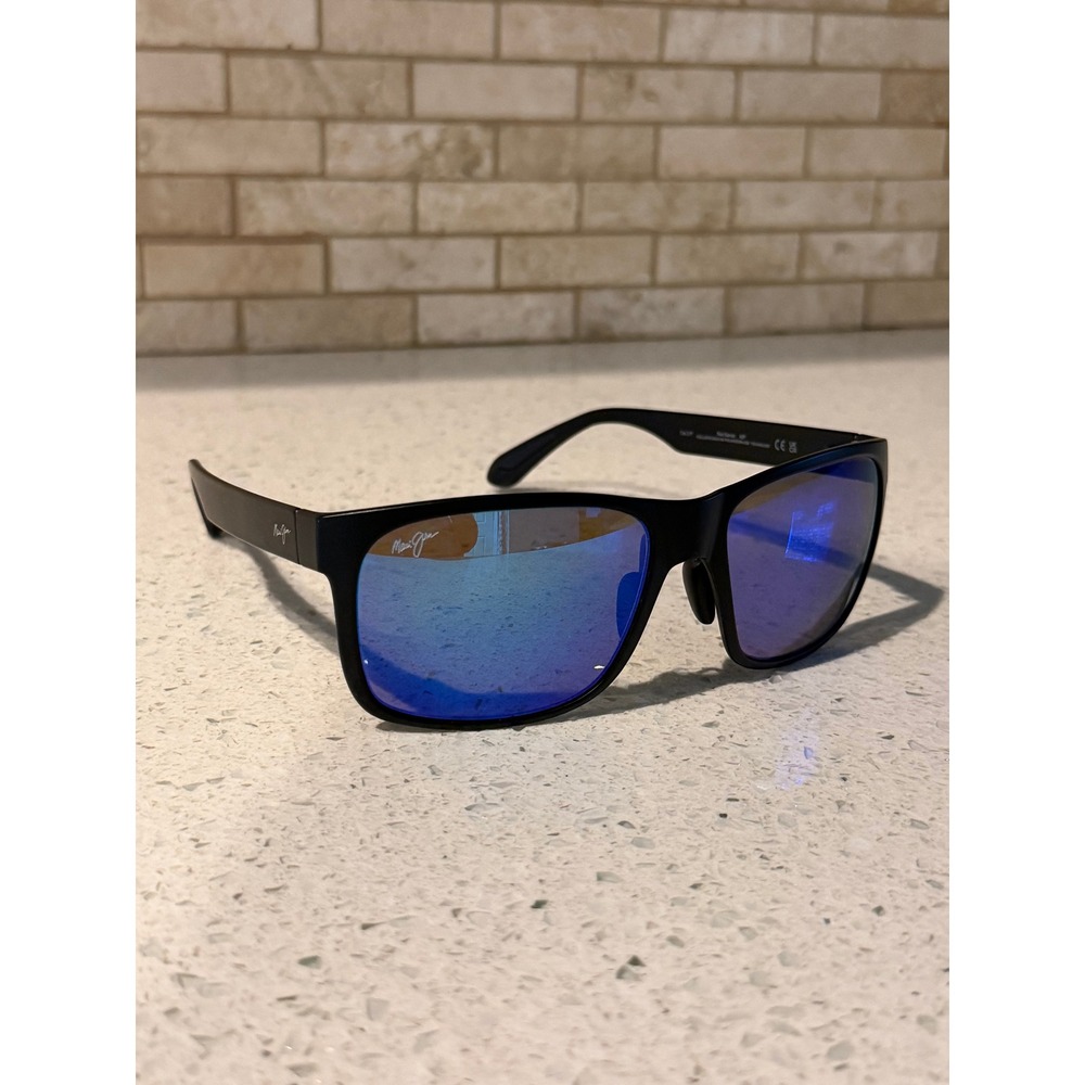 Maui Jim MJ 432-2M RED SANDS Black/Blue Mirror Hawaii Polarized Sunglasses Japan
